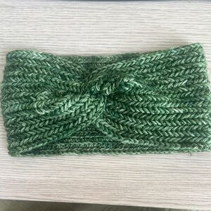 Green Hand crochet headband